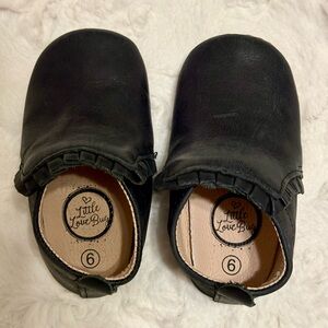 Black Leather Toddler Shoes